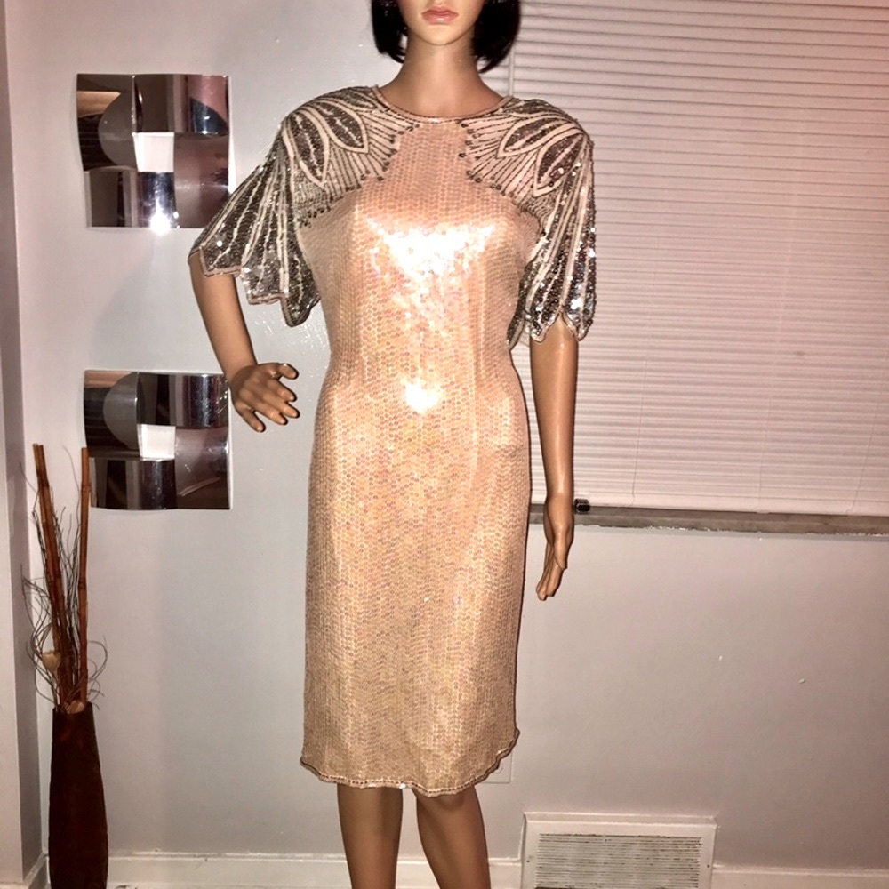 NWOT Nina Couture sequin dress
